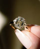 2.81 Ct Emerald Cut Moissanite Engagement Ring