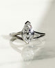 Bezel Set 1.50 Ct Marquise Cut Moissanite Engagement Ring