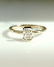 Bezel Set 0.50 Ct Radiant Cut Moissanite Engagement Ring