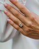 Old mine 3.40 Ct Cushion Cut Moissanite Ring