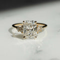 3.02 Ct Cushion Cut Moissanite Engagement Ring