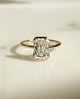 Bezel Set 3 Ct Radiant Cut Moissanite Engagement Ring