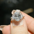 2.51 Ct Oval Cut Moissanite Engagement Ring, Oval Cut Ring