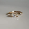 1.01 Ct Oval Cut Moissanite Engagement Ring