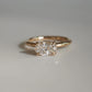 1.01 Ct Oval Cut Moissanite Engagement Ring