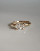 1.01 Ct Oval Cut Moissanite Engagement Ring
