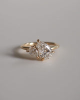1.64 Ct Elongated Pear Cut Moissanite Engagement Ring