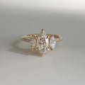1.54 Ct Marquise Cut Moissanite Engagement Ring