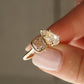 Toi Et Moi 3.46 Ct Pear & Cushion Cut Moissanite Engagement Ring