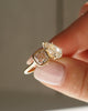 Toi Et Moi 3.46 Ct Pear & Cushion Cut Moissanite Engagement Ring