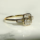 Bezel Set 2.01 Ct Emerald Cut Moissanite Engagement Ring