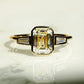 Bezel Set 2.01 Ct Emerald Cut Moissanite Engagement Ring