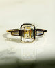 Bezel Set 2.01 Ct Emerald Cut Moissanite Engagement Ring
