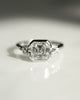 Bezel Set 2.01 Ct Asscher Cut Moissanite Engagement Ring