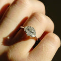 1 Ct Oval Cut Moissanite Engagement Ring