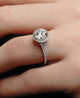 2.40 Ct Round Brilliant Cut Moissanite Engagement Ring