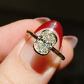 Bezel Set 2.88 Ct Cushion Cut Moissanite Engagement Ring