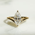 1.96 Ct Marquise Cut Moissanite Engagement Ring