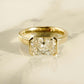 Bezel Set 2.53 Ct Radiant Cut Moissanite Engagement Ring