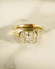 Bezel Set 2.53 Ct Radiant Cut Moissanite Engagement Ring