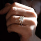 Bezel Set 2.53 Ct Radiant Cut Moissanite Engagement Ring