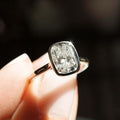 2.06 Ct Cushion Cut Moissanite Engagement Ring