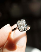 2.06 Ct Cushion Cut Moissanite Engagement Ring