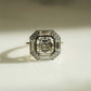 Bezel Set 2.01 Ct Asscher Cut Moissanite Engagement Ring