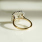 Bezel Set 2.01 Ct Asscher Cut Moissanite Engagement Ring