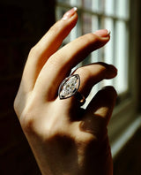 4.30 Ct Marquise Cut Moissanite Engagement Ring,