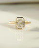 Bezel Set 1.84 Ct Radiant Cut Moissanite Engagement Ring