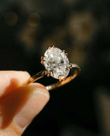 3.50 Ct Oval Cut Moissanite Engagement Ring, Oval Cut Ring