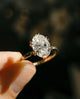 3.50 Ct Oval Cut Moissanite Engagement Ring, Oval Cut Ring