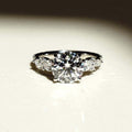 3 Ct Round Brilliant Cut Moissanite Engagement Ring