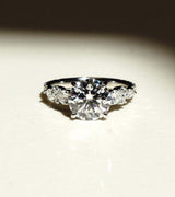 3 Ct Round Brilliant Cut Moissanite Engagement Ring