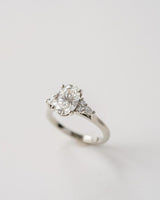 2.50 Ct Oval Cut Moissanite Engagement Ring