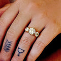 Bezel Set 4.50 Ct Round Brilliant Cut Moissanite Engagement Ring