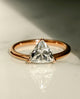1.56 Ct Trillion Cut Moissanite Engagement Ring