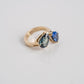 Toi Et Moi 4 Ct Two Pear Cut Moissanite Engagement Ring