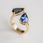 Toi Et Moi 4 Ct Two Pear Cut Moissanite Engagement Ring