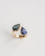 Toi Et Moi 4 Ct Two Pear Cut Moissanite Engagement Ring