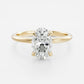3 Ct Oval Cut Moissanite Engagement Ring