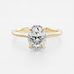 3 Ct Oval Cut Moissanite Engagement Ring