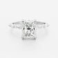 4 Ct Radiant Cut Moissanite Engagement Ring