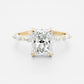 4 Ct Radiant Cut Moissanite Engagement Ring