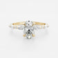 Bridal Set 2.75 Ct Oval Cut Moissanite Engagement Ring