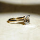 Criss Cut 2 Ct Moissanite Engagement Ring