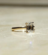 Criss Cut 2 Ct Moissanite Engagement Ring