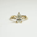 3 CT Pear Cut Moissanite Engagement Ring