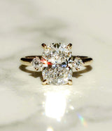 2.80 Ct Cushion Cut Moissanite Engagement Ring